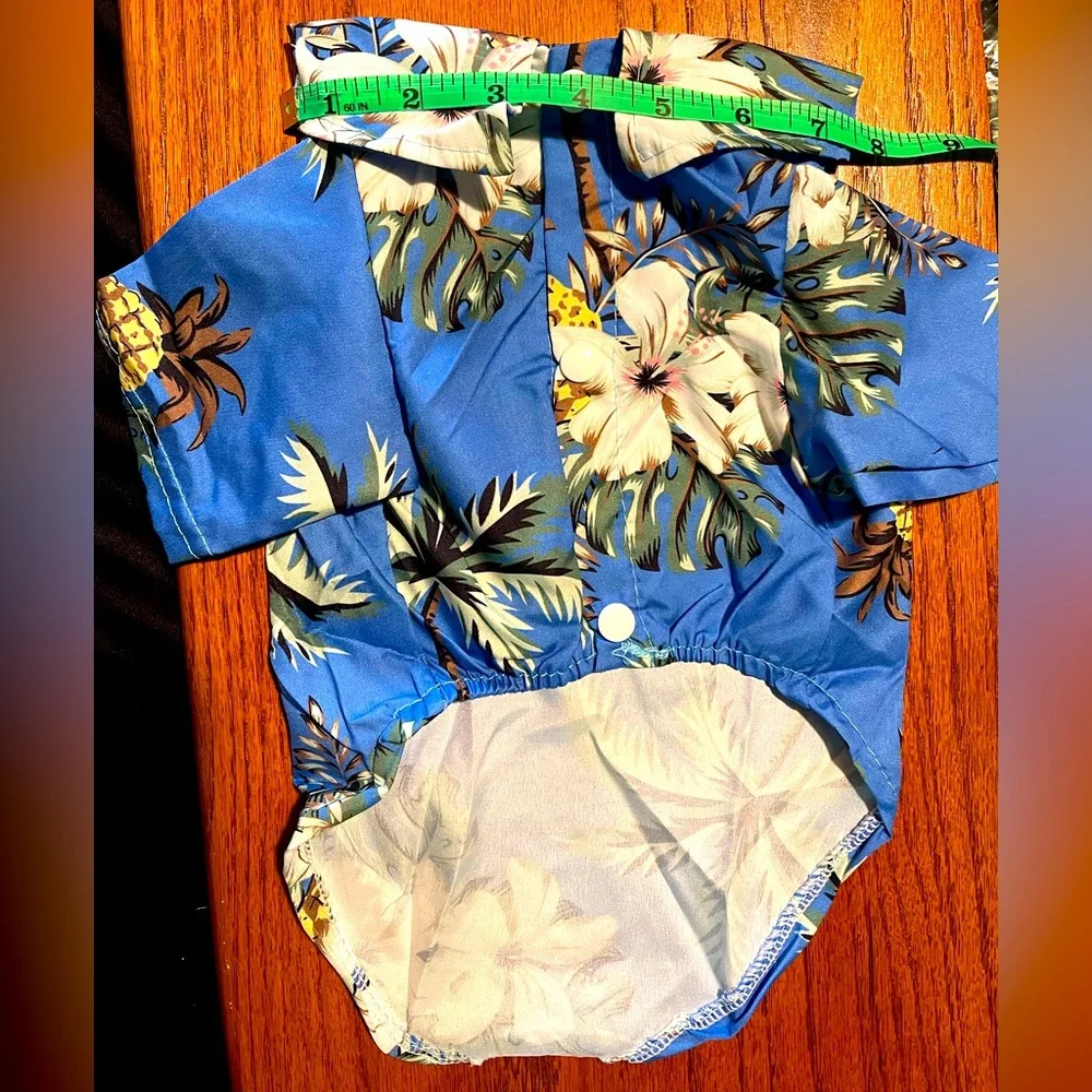 Size XL Hawaiian shirt for small size pets Fits cats and small dogs